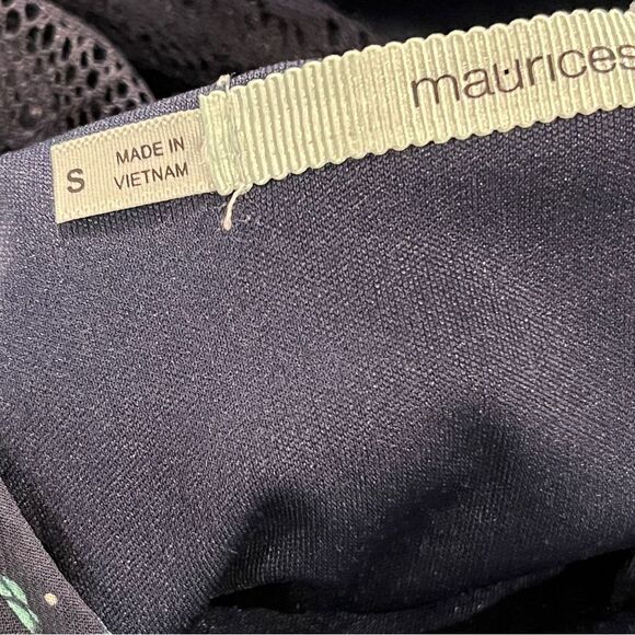 Maurice’s navy bow print Sleeveless mini Dress size small - Picture 8 of 12